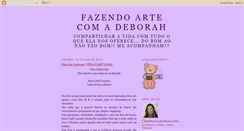 Desktop Screenshot of fazendoartecomdeborah.blogspot.com