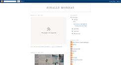 Desktop Screenshot of finally-monday.blogspot.com