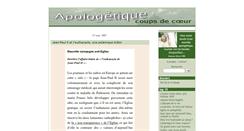Desktop Screenshot of e-apologetique.blogspot.com