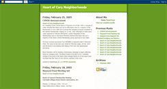 Desktop Screenshot of heartofcary.blogspot.com