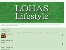 Tablet Screenshot of lohaslifestyle.blogspot.com