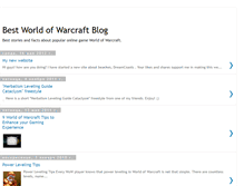 Tablet Screenshot of bestwowblog.blogspot.com