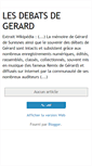 Mobile Screenshot of lesdebatsdegerard.blogspot.com