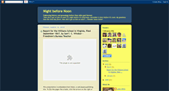 Desktop Screenshot of nightbeforenoon.blogspot.com
