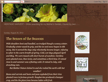 Tablet Screenshot of heritageharvest.blogspot.com
