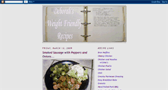 Desktop Screenshot of deborahsweightfriendlyrecipes.blogspot.com