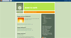 Desktop Screenshot of down--to--earth.blogspot.com