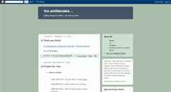 Desktop Screenshot of antimandate.blogspot.com