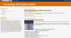 Desktop Screenshot of cambridgefolkfestival2008.blogspot.com