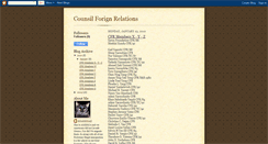Desktop Screenshot of counsilforignrelations.blogspot.com