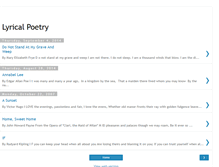 Tablet Screenshot of lyricalpoems.blogspot.com