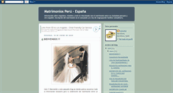 Desktop Screenshot of matrimoniosperuhispania.blogspot.com