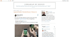 Desktop Screenshot of librarianbydesign.blogspot.com