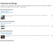 Tablet Screenshot of librarianbydesign.blogspot.com