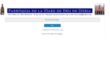 Tablet Screenshot of parroquiamdnuriabcn.blogspot.com