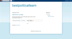 Desktop Screenshot of bestpoliticalteam.blogspot.com