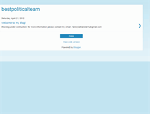 Tablet Screenshot of bestpoliticalteam.blogspot.com