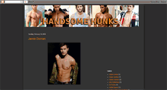 Desktop Screenshot of handsome-hunks.blogspot.com