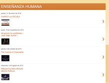 Tablet Screenshot of ensenanzahumana.blogspot.com