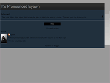 Tablet Screenshot of itspronouncedeyawn.blogspot.com