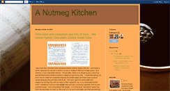 Desktop Screenshot of anutmegkitchen.blogspot.com