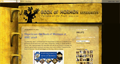 Desktop Screenshot of bookofmormonresources.blogspot.com