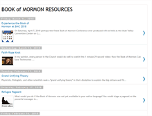 Tablet Screenshot of bookofmormonresources.blogspot.com