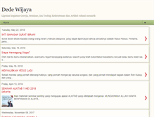 Tablet Screenshot of dedewijaya.blogspot.com