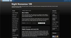 Desktop Screenshot of nightnonsense100.blogspot.com