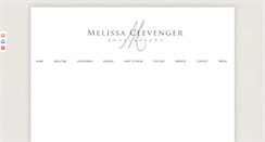 Desktop Screenshot of melissaclevengerphotography.blogspot.com