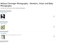 Tablet Screenshot of melissaclevengerphotography.blogspot.com