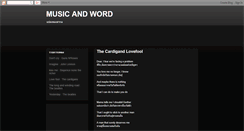 Desktop Screenshot of musicandword.blogspot.com