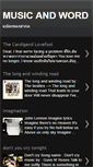 Mobile Screenshot of musicandword.blogspot.com
