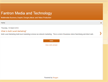 Tablet Screenshot of fantronmedia.blogspot.com