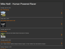 Tablet Screenshot of humanpoweredracer.blogspot.com