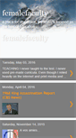 Mobile Screenshot of femalefaculty.blogspot.com