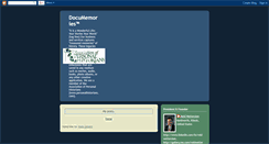 Desktop Screenshot of documemories.blogspot.com