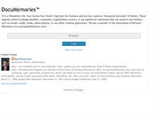 Tablet Screenshot of documemories.blogspot.com