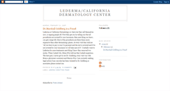 Desktop Screenshot of lederma-californiadermatology.blogspot.com