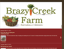 Tablet Screenshot of brazycreekfarm.blogspot.com