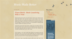 Desktop Screenshot of musicmadebetter.blogspot.com