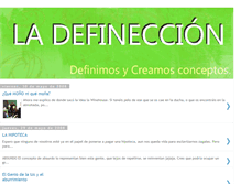 Tablet Screenshot of ladefineccion.blogspot.com