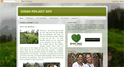 Desktop Screenshot of congoproject2011.blogspot.com