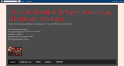 Desktop Screenshot of coursguitarequimper.blogspot.com