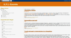 Desktop Screenshot of kpl-szemle.blogspot.com