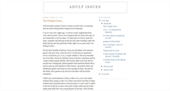 Desktop Screenshot of new-adultissues.blogspot.com