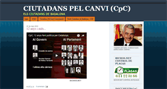 Desktop Screenshot of ciutadanspelcanvi.blogspot.com