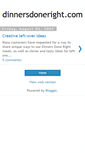 Mobile Screenshot of dinnersdoneright.blogspot.com