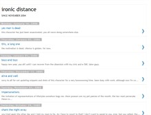 Tablet Screenshot of ironicdistance.blogspot.com