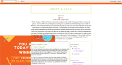 Desktop Screenshot of brittandjace.blogspot.com